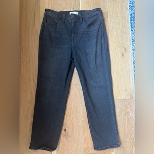 Madewell Petite High Rise Slim Straight Jeans in Richgrove Wash - Petite 28
